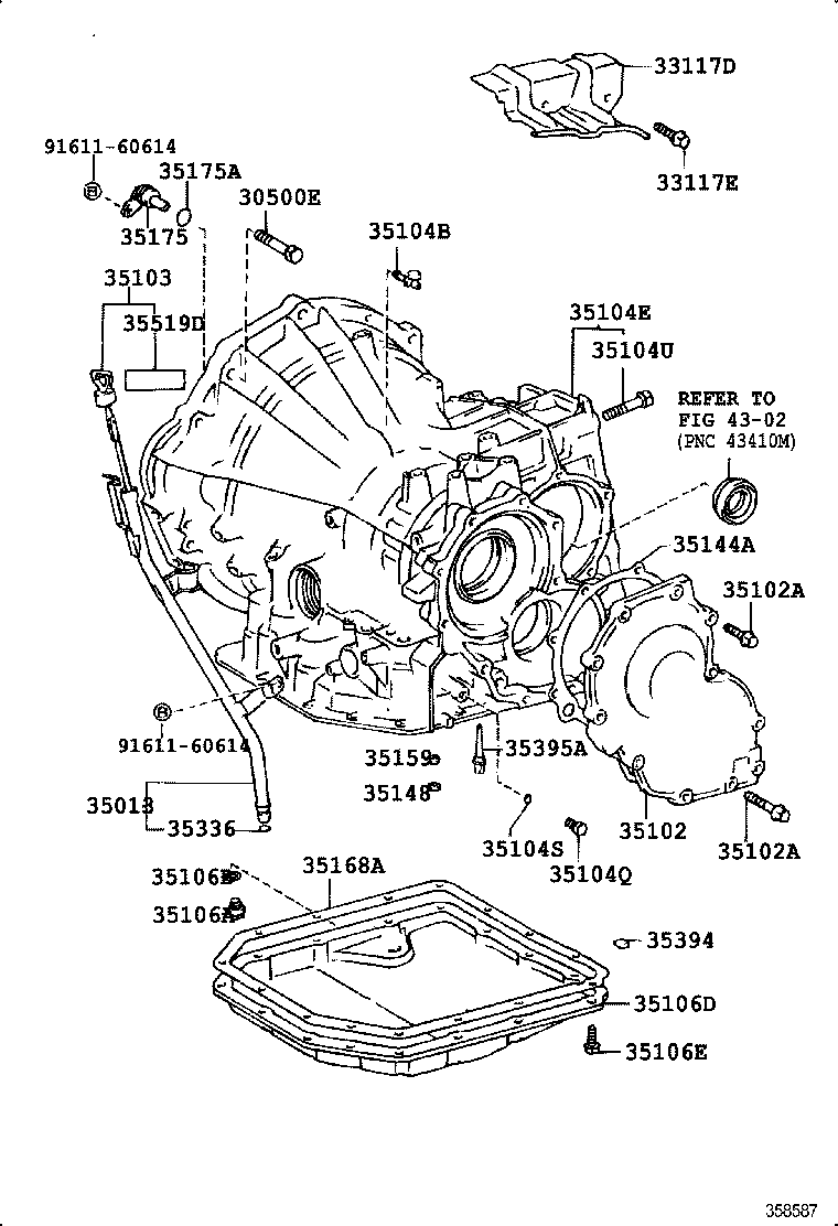35106-12090 PAN SUB-ASSY, AUTOMATIC TRANSAXLE OIL product image