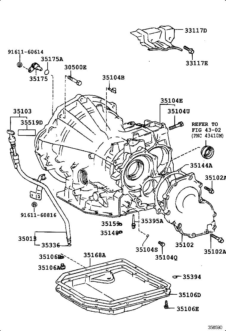 35013-12310 TUBE SUB-ASSY, TRANSMISSION OIL FILLER product image