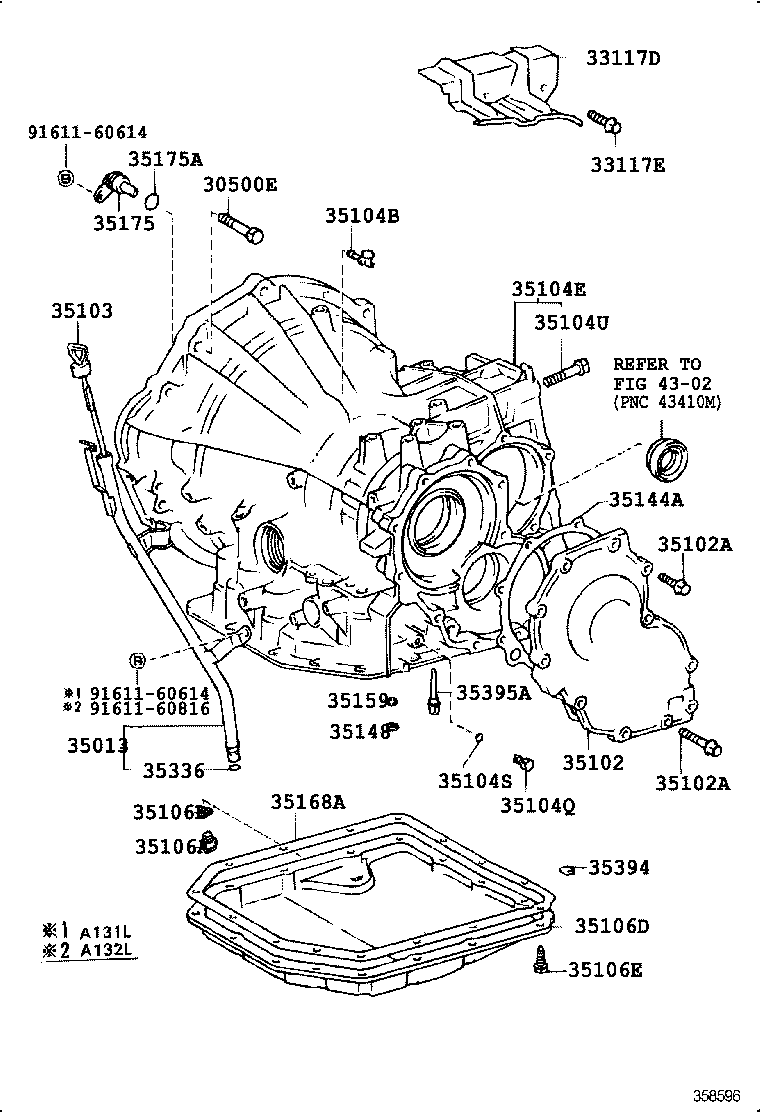 35013-12401 TUBE SUB-ASSY, TRANSMISSION OIL FILLER product image