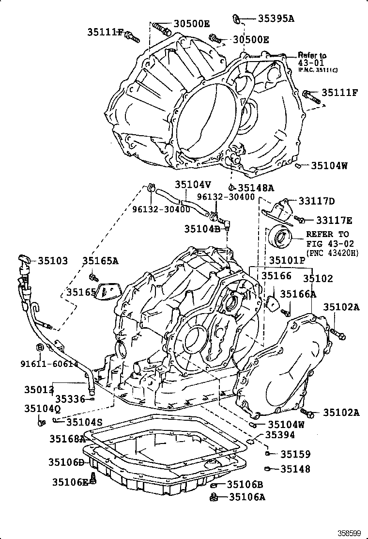 35013-12401 TUBE SUB-ASSY, TRANSMISSION OIL FILLER product image