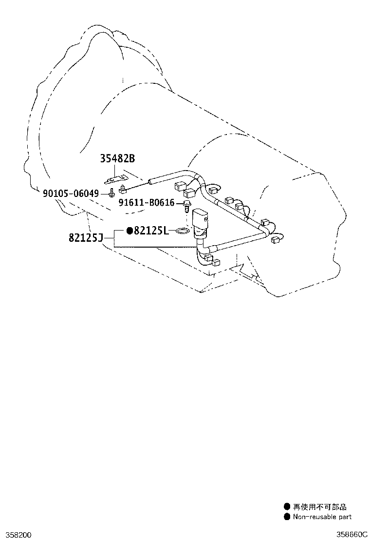 82125-30580 WIRE, TRANSMISSION product image