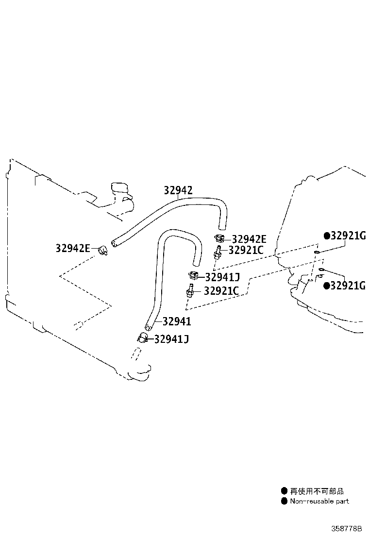 32941-0D010 HOSE, OIL COOLER INLET, NO.1 product image