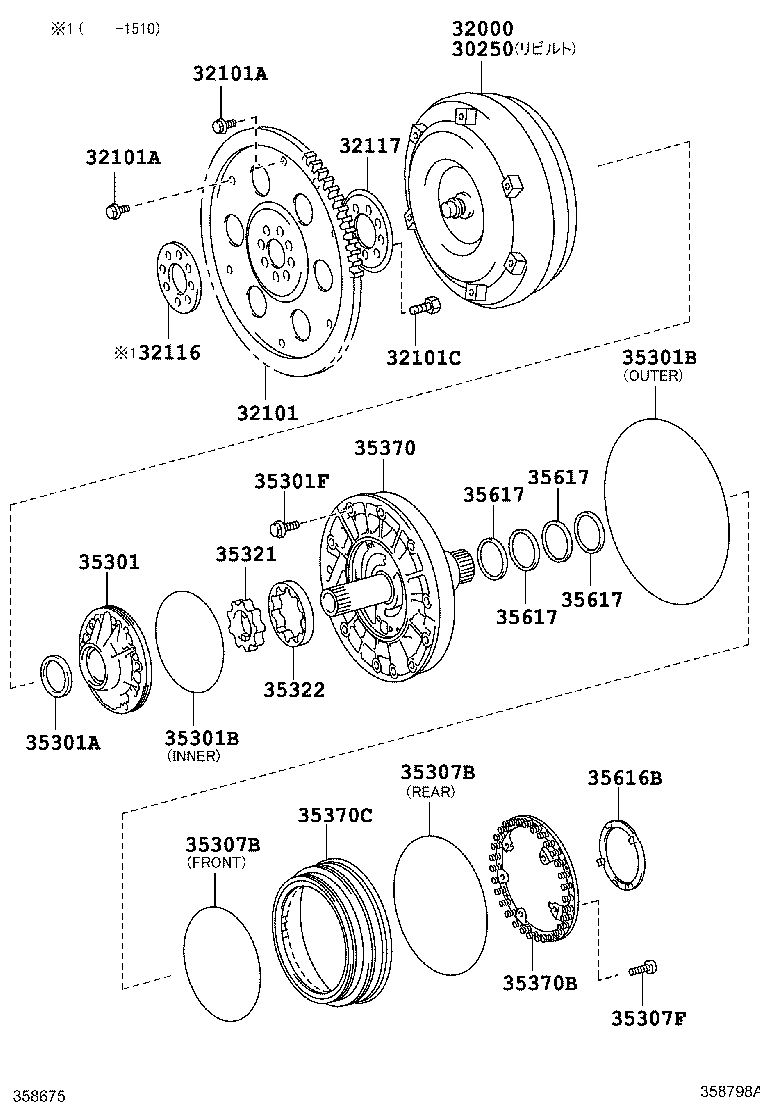30250-30440 CONVERTER ASSY, TORQUE, REBUILT product image