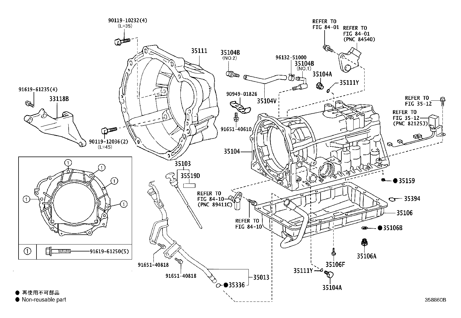 35013-26391 TUBE SUB-ASSY, TRANSMISSION OIL FILLER product image