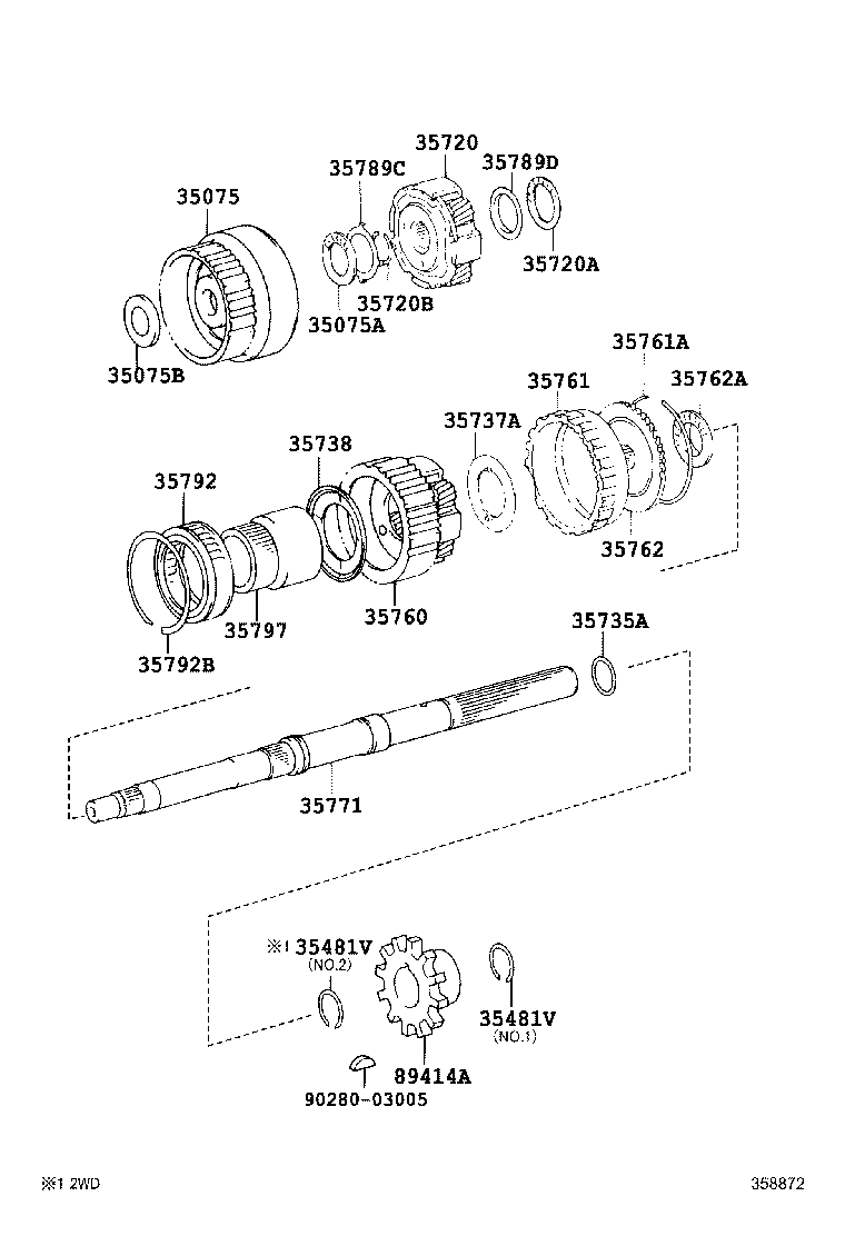 35760-26020 GEAR ASSY, REAR PLANETARY product image