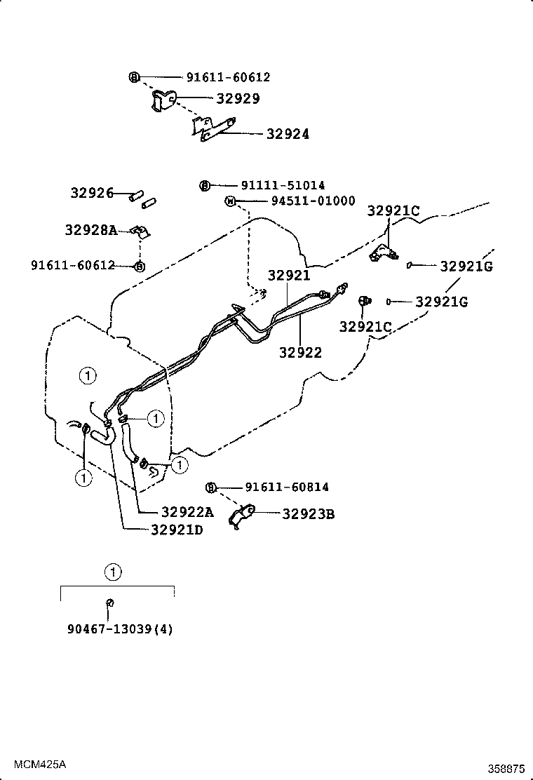 32942-30110 HOSE(FOR OIL COOLER OUTLET) product image