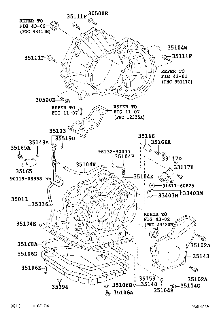 35104-20120 CASE SUB-ASSY, AUTOMATIC TRANSAXLE product image