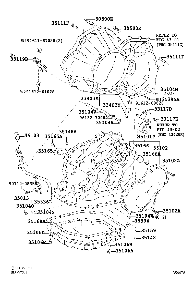 35104-20120 CASE SUB-ASSY, AUTOMATIC TRANSAXLE product image