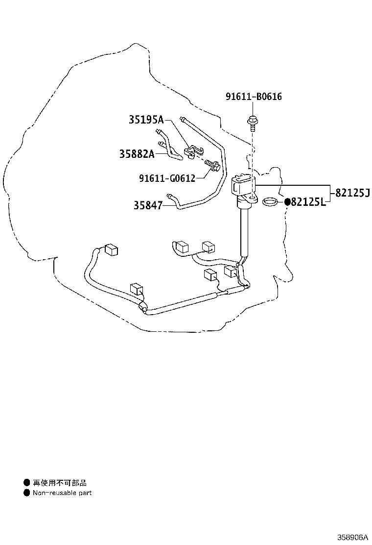 82125-52071 WIRE, TRANSMISSION product image