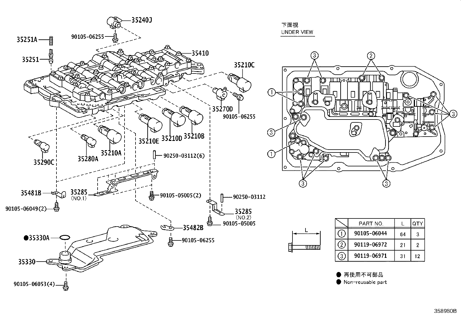 35410-30A70 BODY ASSY, TRANSMISSION VALVE product image