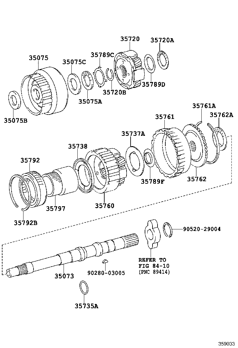 35720-36020 GEAR ASSY, FRONT PLANETARY product image