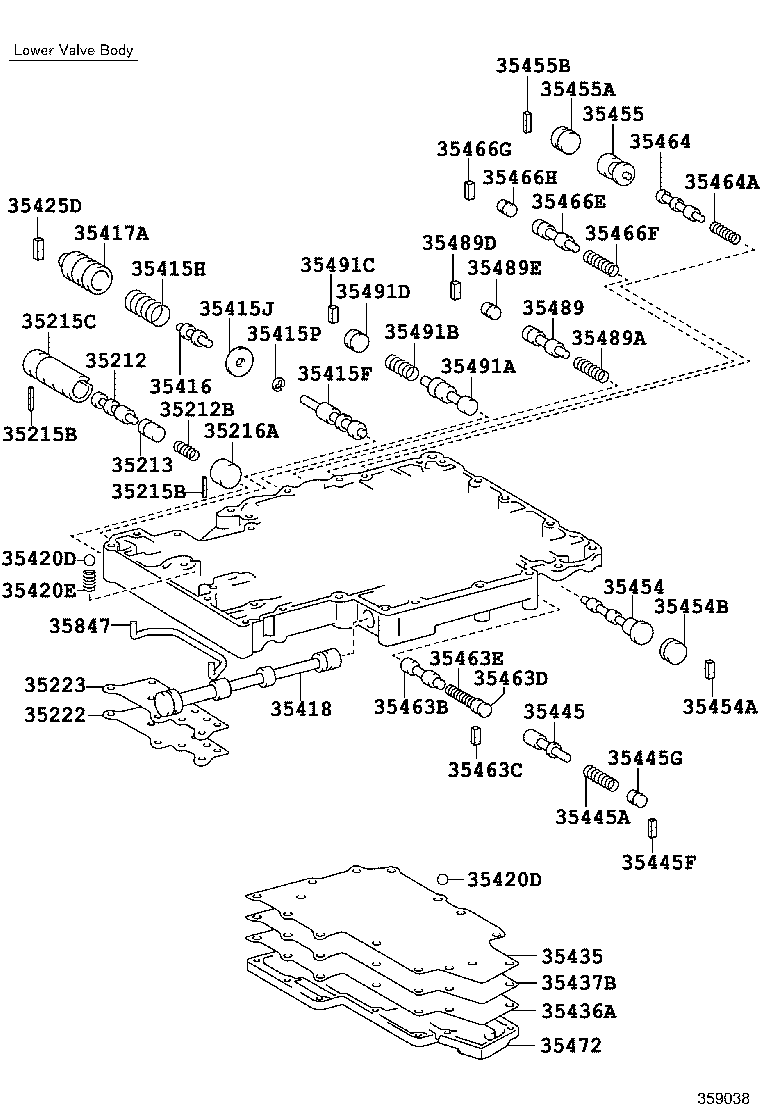 35410-60262 BODY ASSY, TRANSMISSION VALVE product image