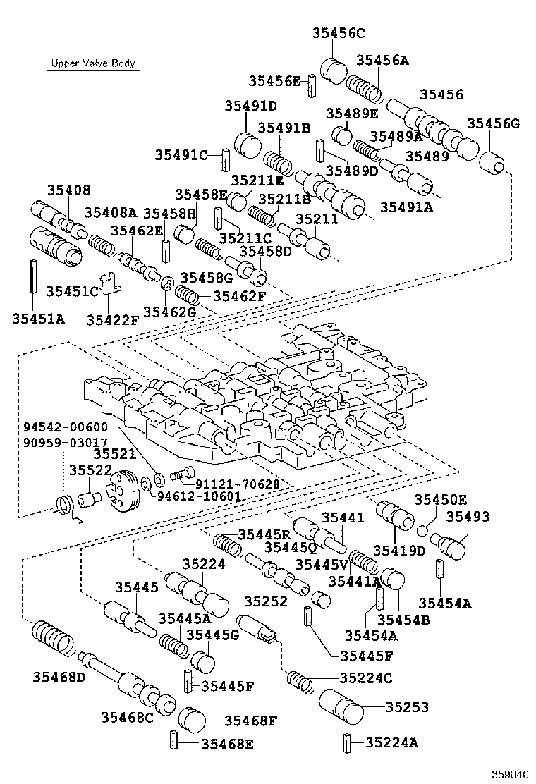 35410-60262 BODY ASSY, TRANSMISSION VALVE product image