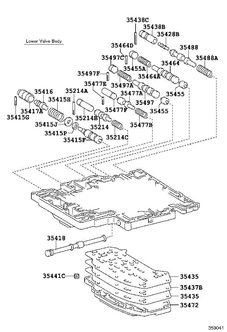 35410-60262 BODY ASSY, TRANSMISSION VALVE product image