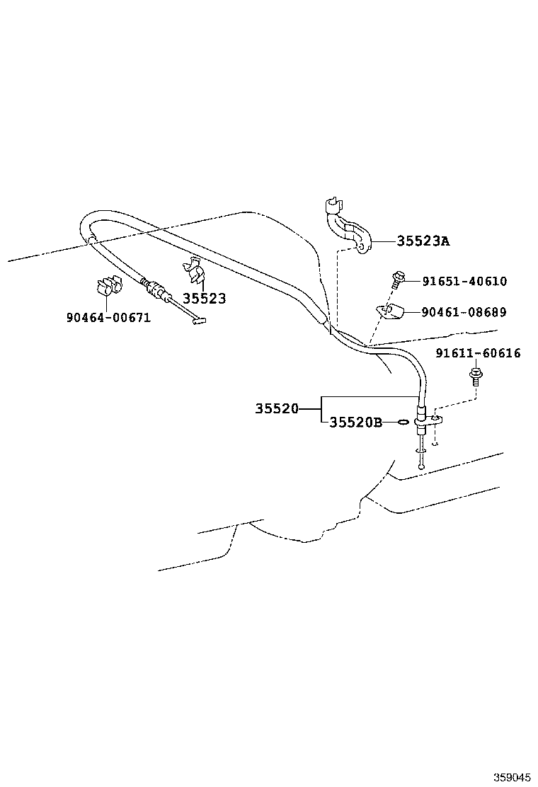 35520-60130 CABLE ASSY, THROTTLE product image