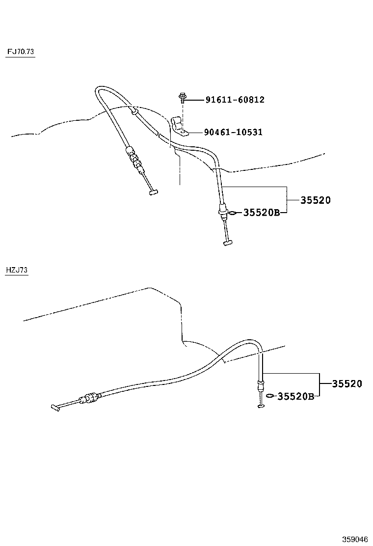 35520-60080 CABLE ASSY, THROTTLE product image