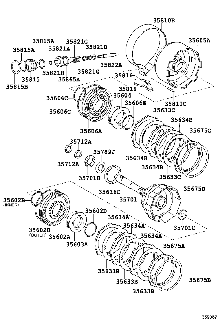 35633-20040 DISC, CLUTCH (FOR DIRECT MULTIPLE DISC CLUTCH) product image
