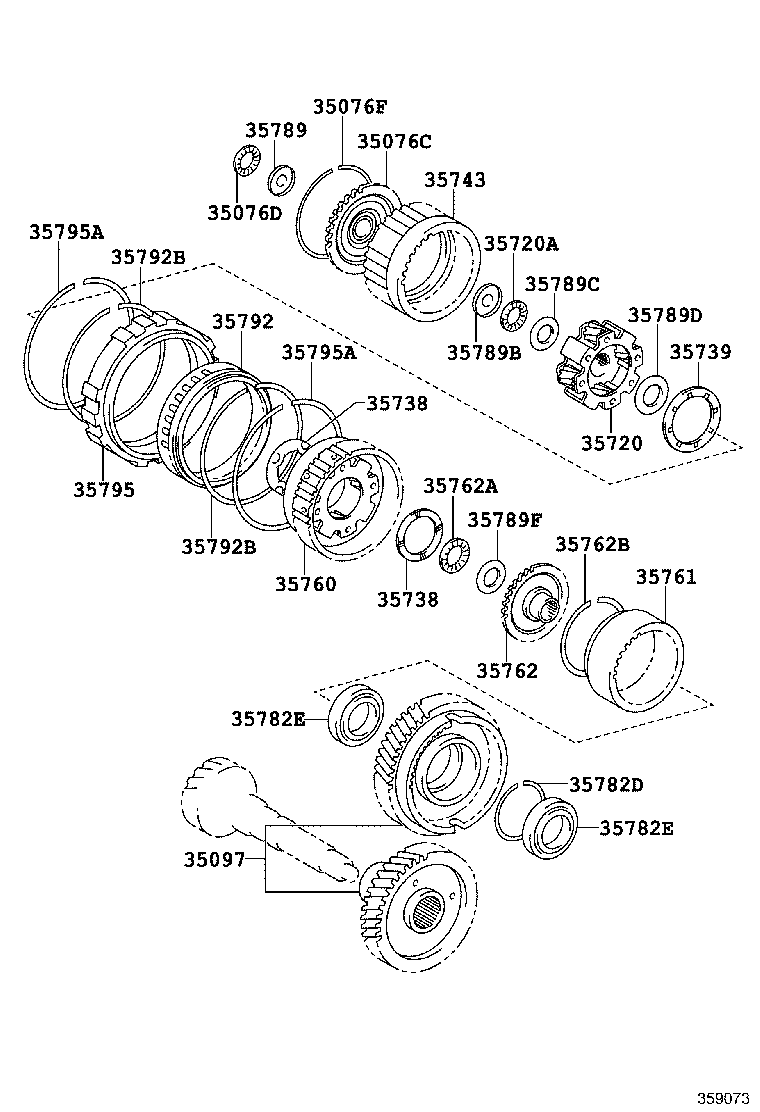 35762-32030 FLANGE, REAR PLANETARY RING GEAR product image
