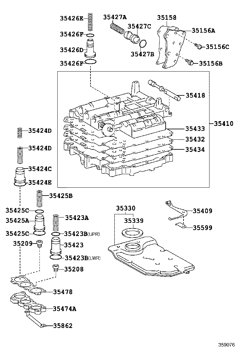 35410-20441 BODY ASSY, TRANSMISSION VALVE product image
