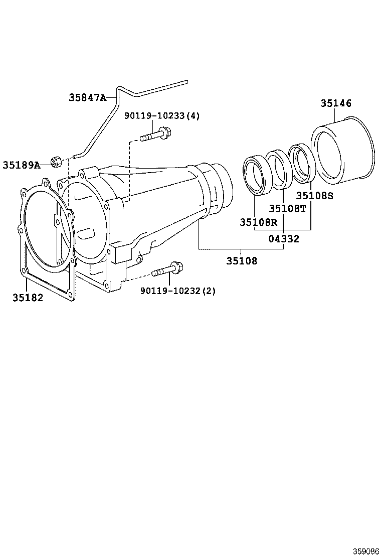 35181-37010 HOUSING, EXTENSION (ATM) product image
