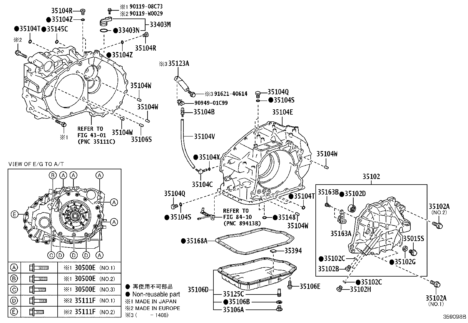 35141-33170 CASE SUB-ASSY, AUTOMATIC TRANSAXLE product image