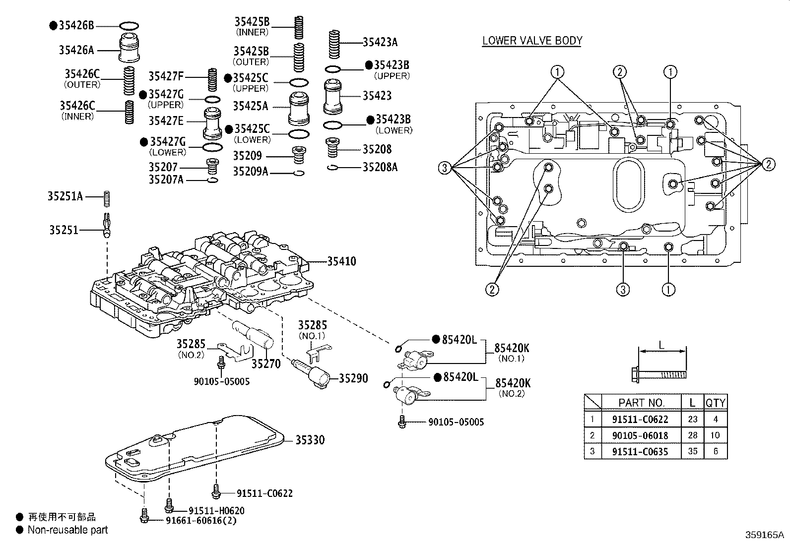 35410-60630 BODY ASSY, TRANSMISSION VALVE product image