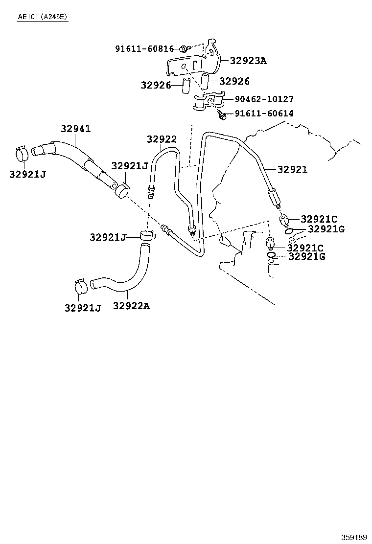 32921-12270 TUBE, OIL COOLER INLET, NO.1 product image