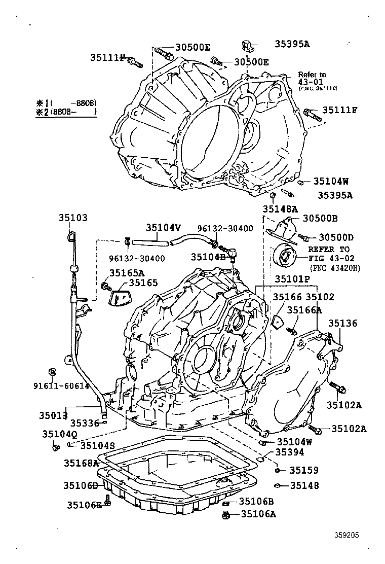35102-10030 COVER SUB-ASSY, TRANSAXLE REAR product image