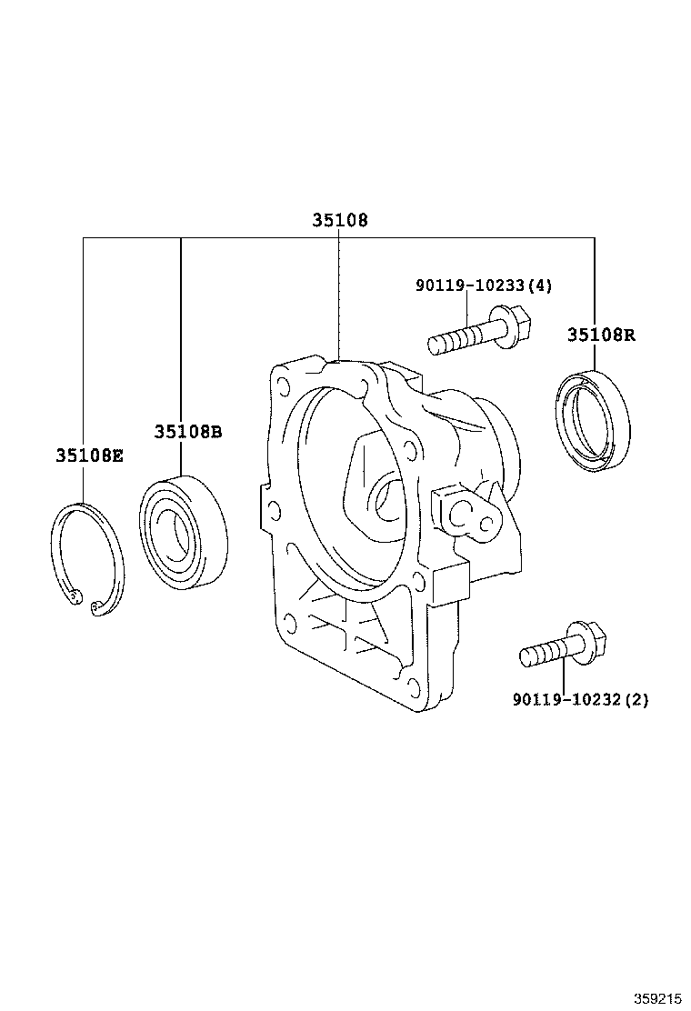 35108-30150 HOUSING SUB-ASSY, EXTENSION (ATM) product image