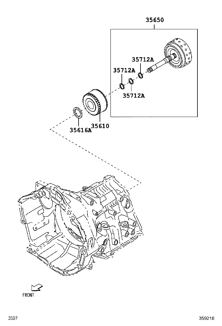 35610-B1010 CLUTCH ASSY, FRONT MULTIPLE DISC product image