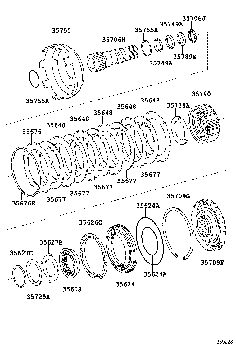 35667-30100 DISC, CLUTCH (FOR 2ND BRAKE) product image