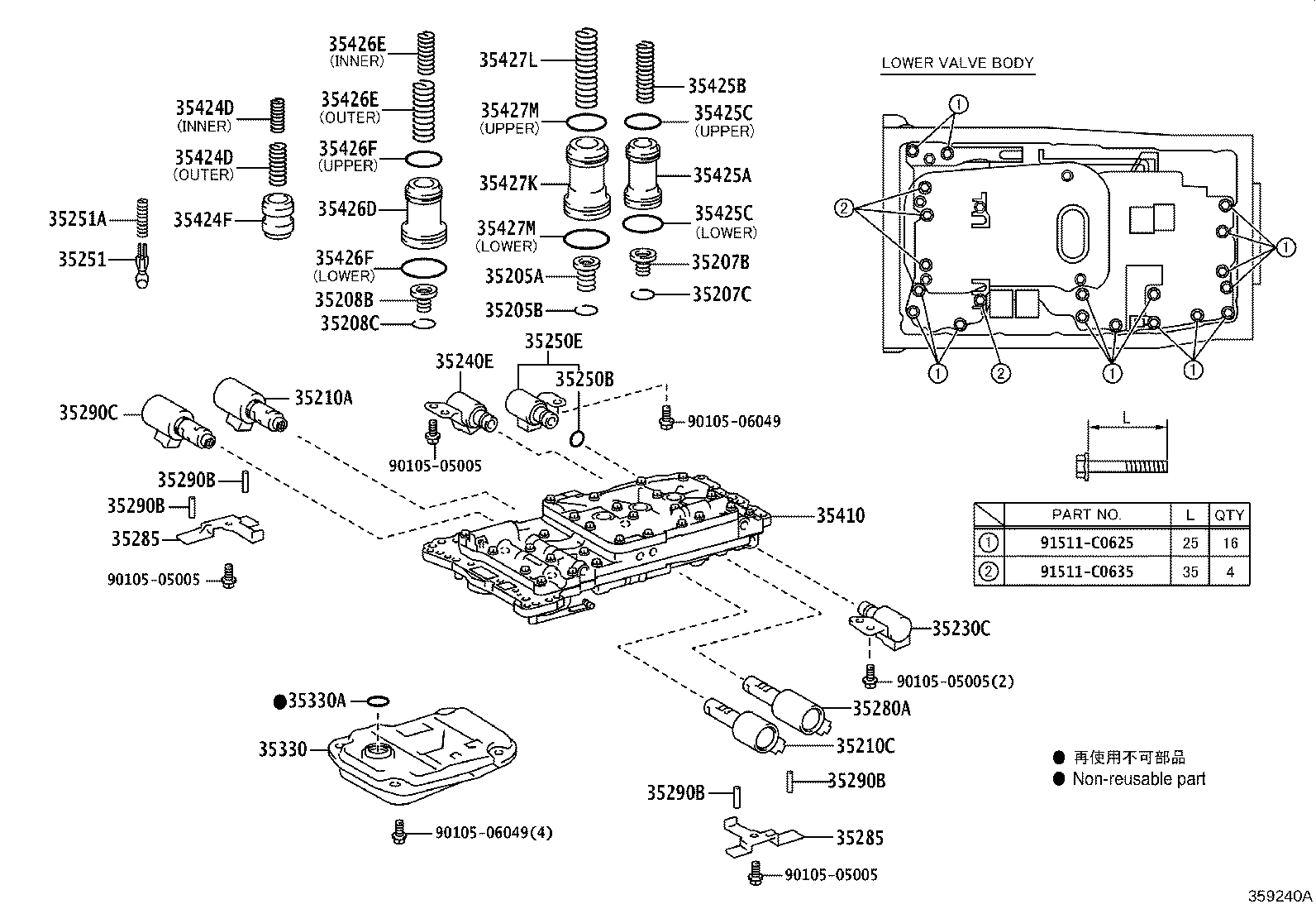 35410-0K040 BODY ASSY, TRANSMISSION VALVE product image