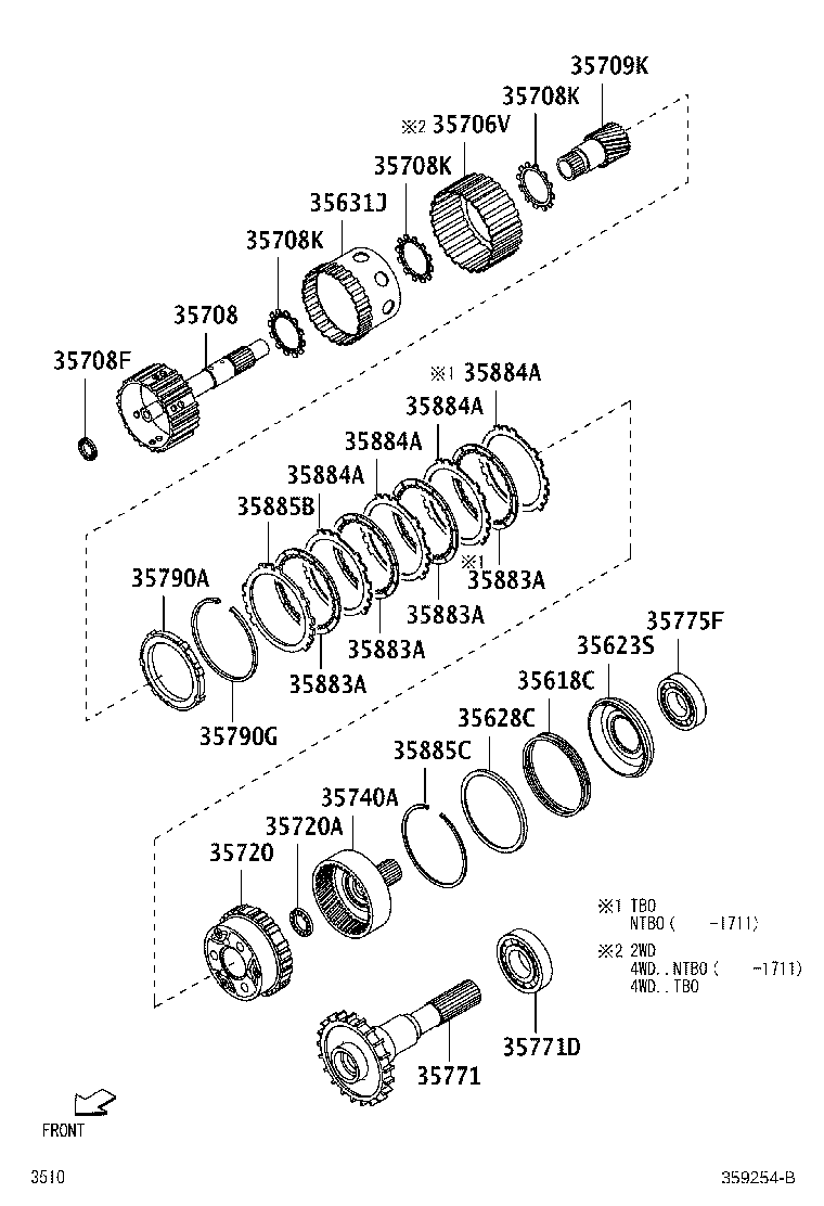 33481-87535 GEAR, SPEEDOMETER DRIVE (ATM) product image