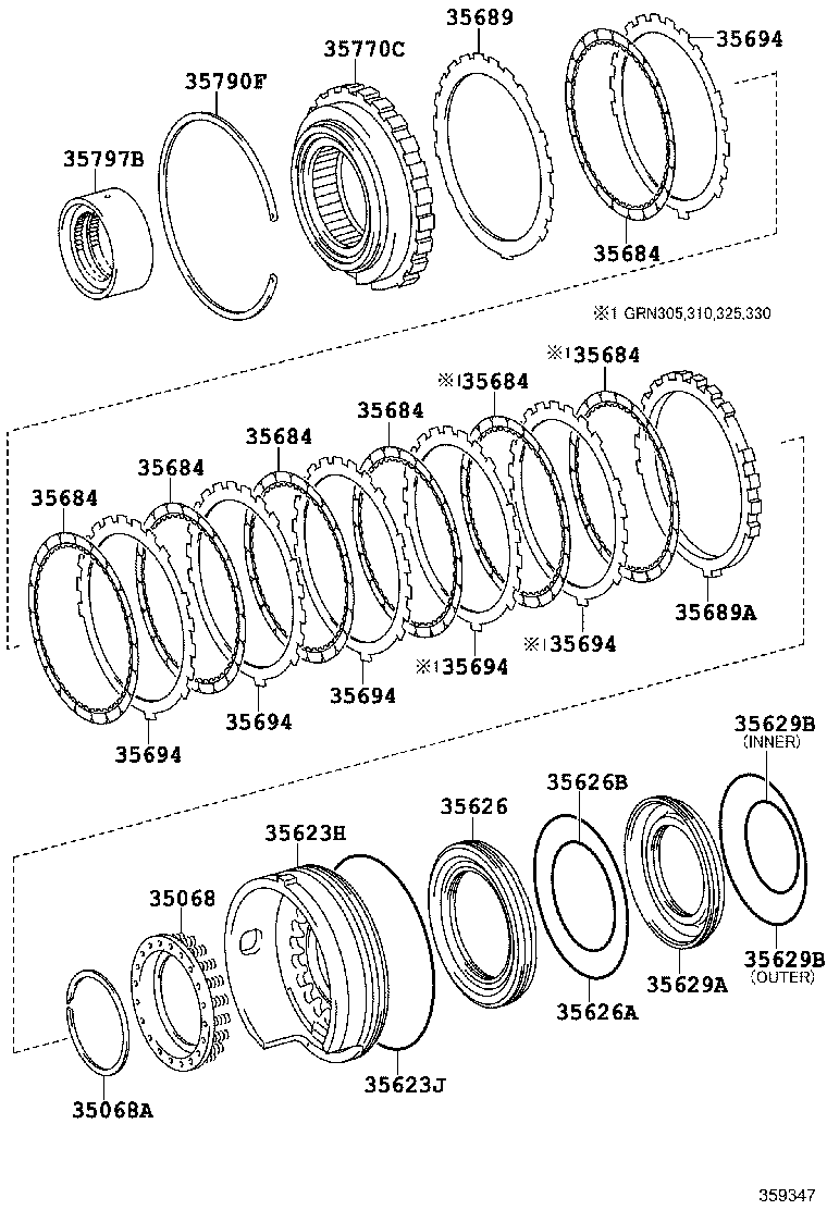 35684-04010 DISC, BRAKE, NO.4 product image