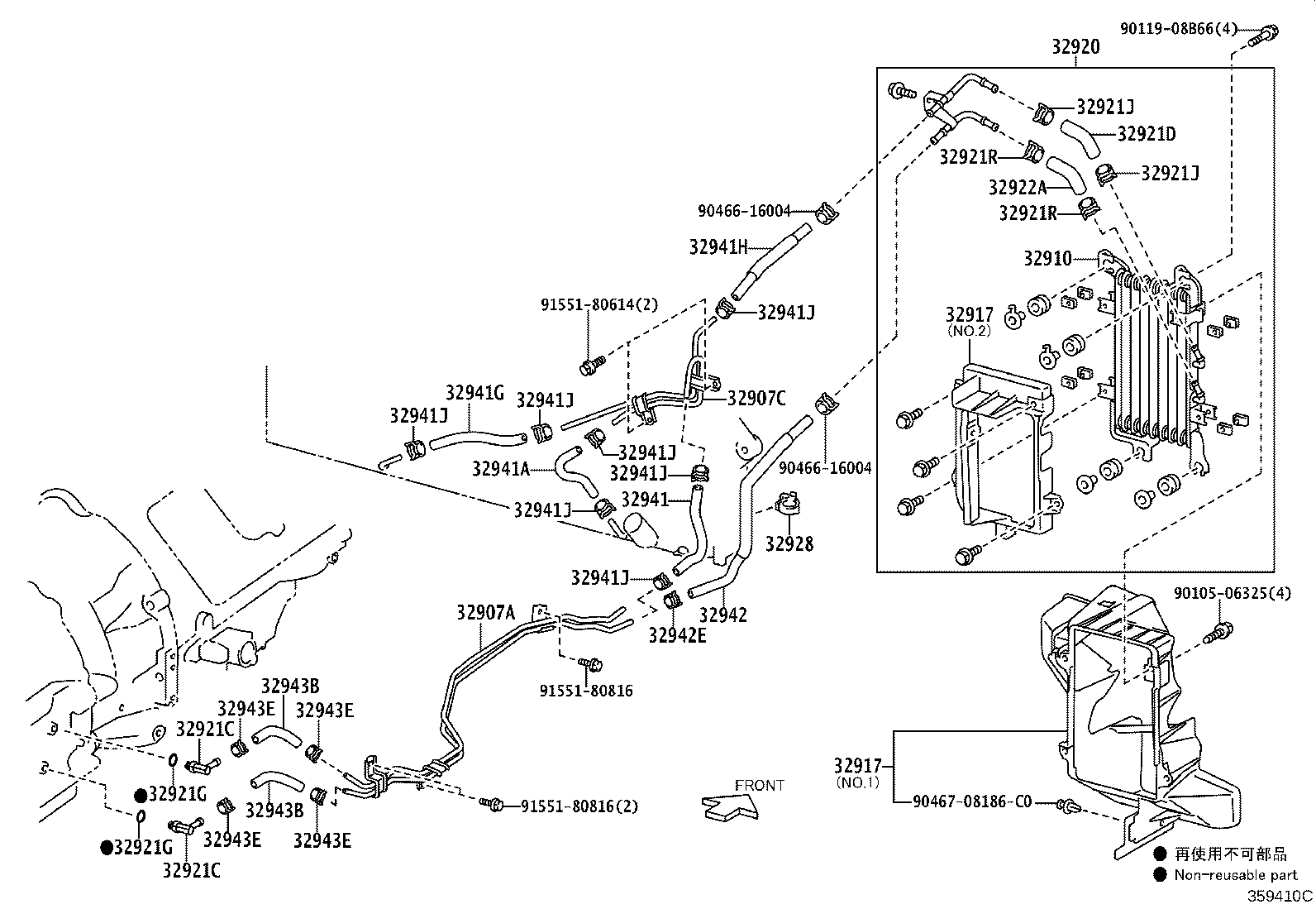 32917-60030 DUCT, TRANSMISSION OIL COOLER AIR product image