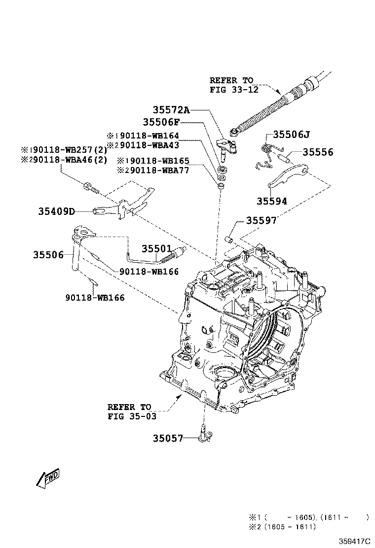 35409-WB001 SPRING SUB-ASSY, MANUAL DETENT product image