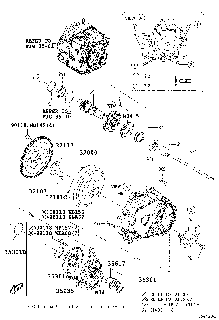 Toyota 90118-WB149 RING, O (FOR FRONT OIL PUMP BODY)