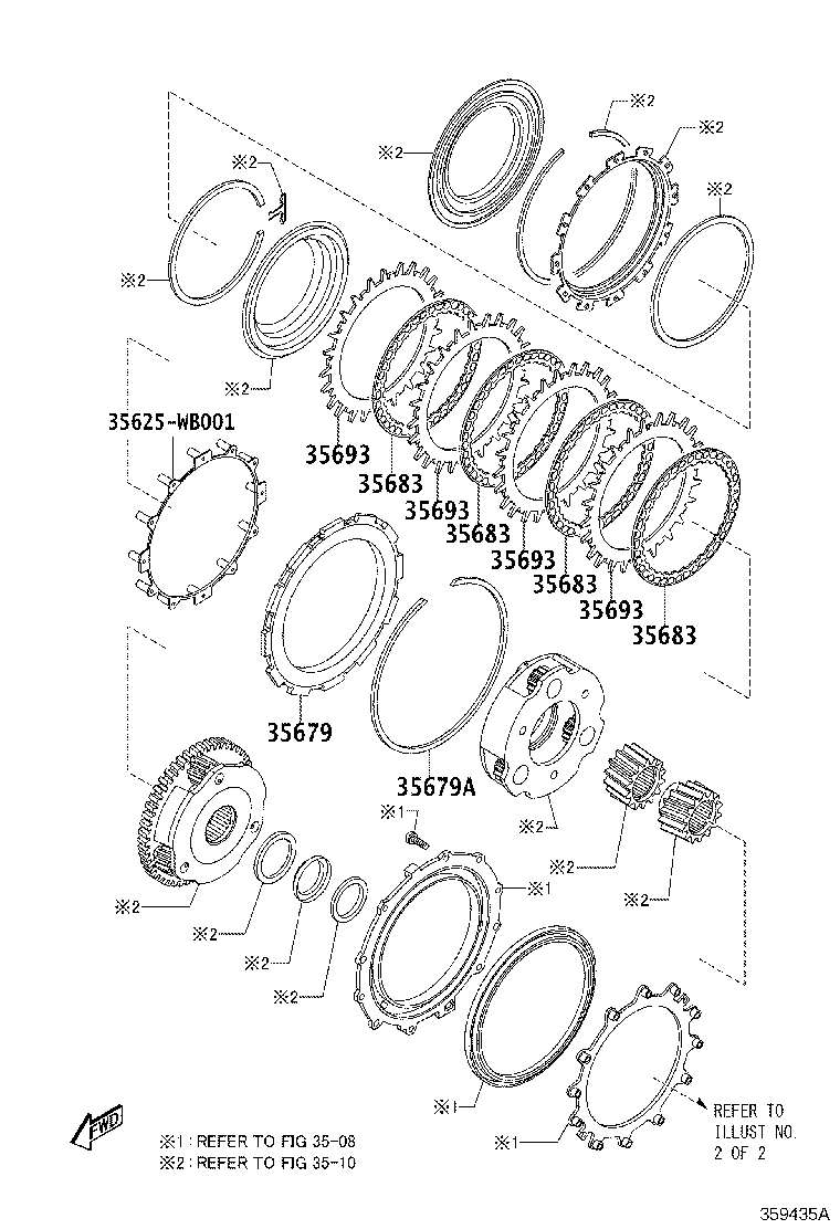 Toyota 35693-WB001 PLATE, BRAKE (FOR 1ST & REVERSE)