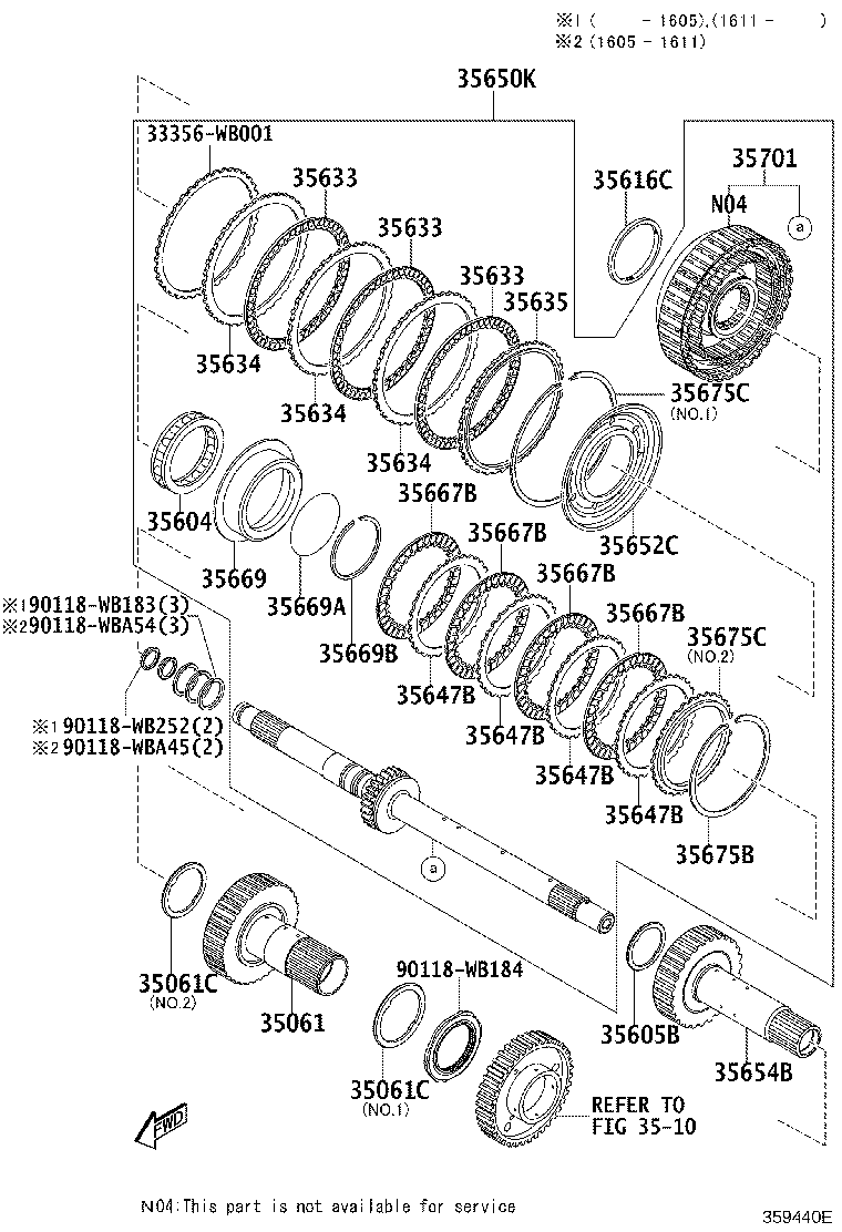 Toyota 35635-WB001 FLANGE, FORWARD CLUTCH