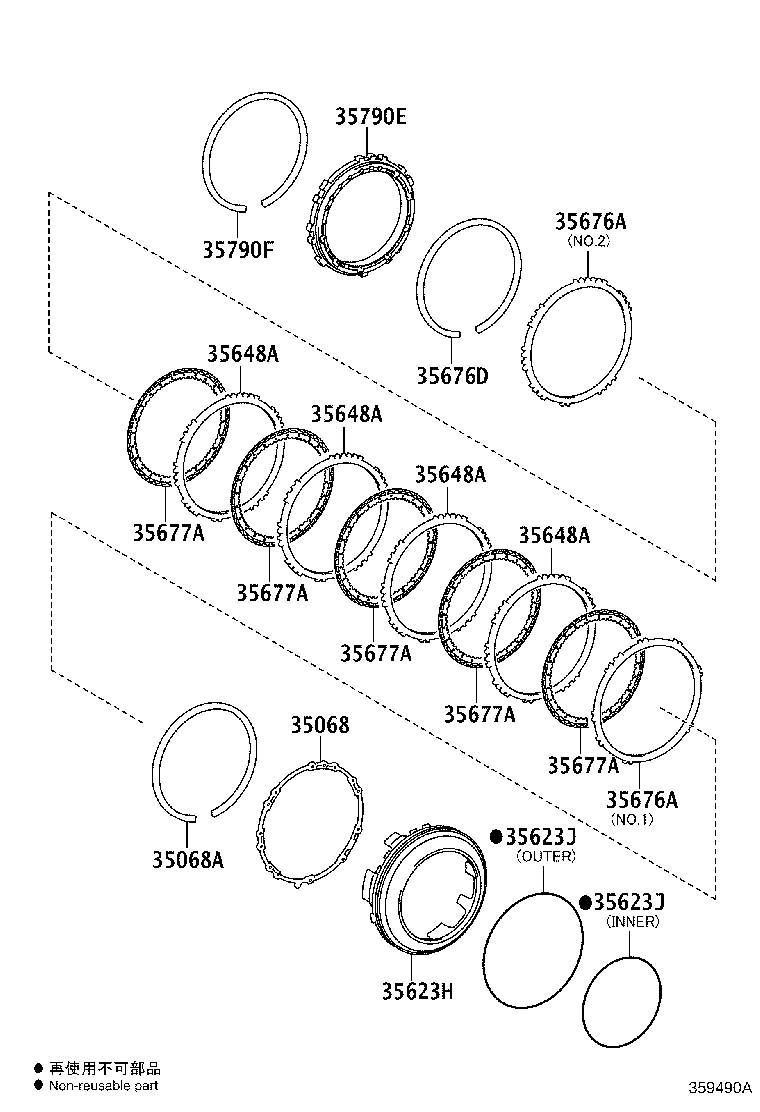 Toyota 90520-99150 RING, HOLE SNAP (FOR 1ST & REVERSE BRAKE FLANGE)
