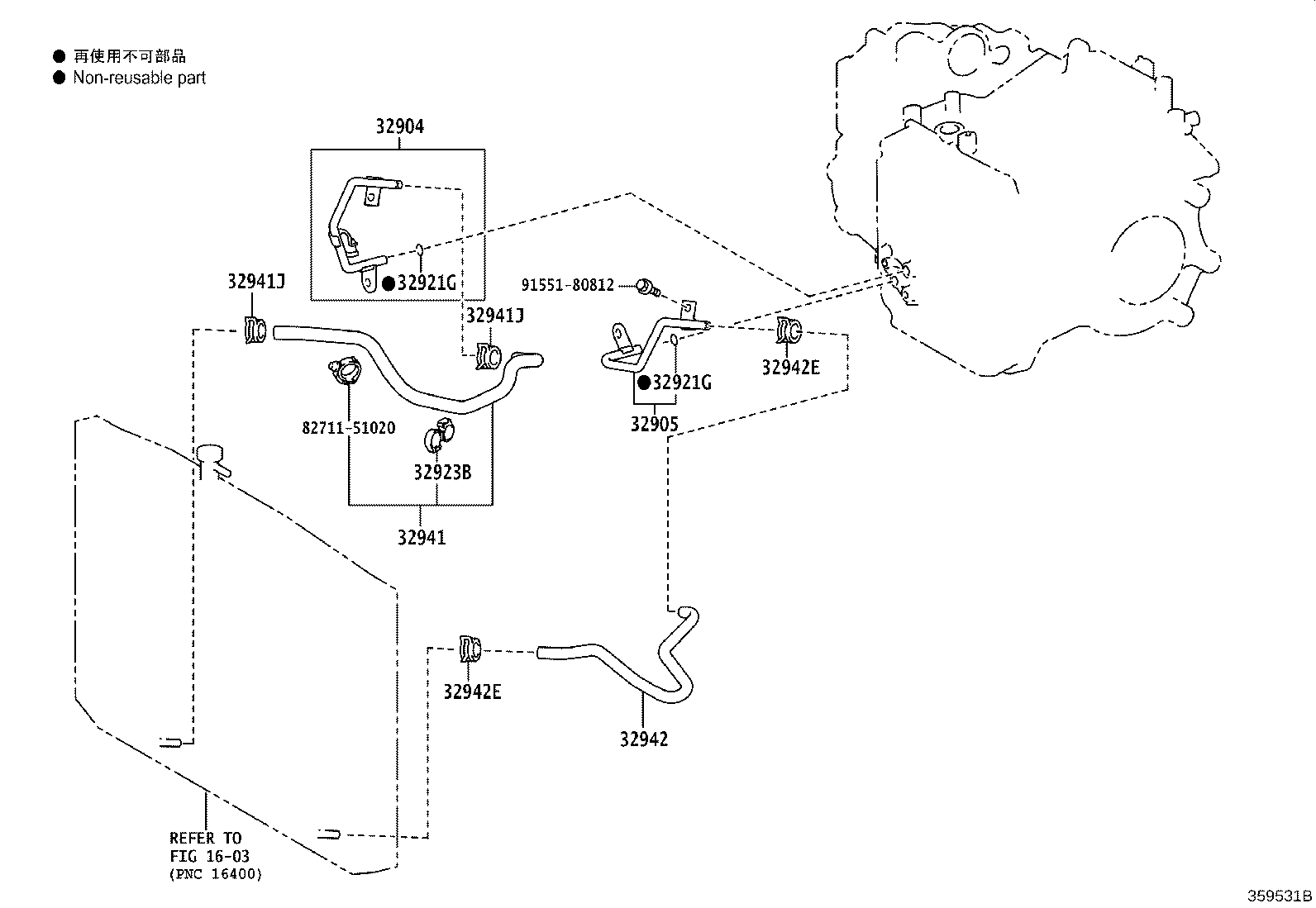 Toyota 32910-48090 COOLER ASSY, OIL
