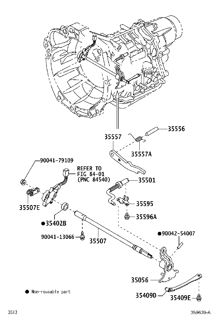 35501-B1020 ROD SUB-ASSY, PARKING LOCK product image