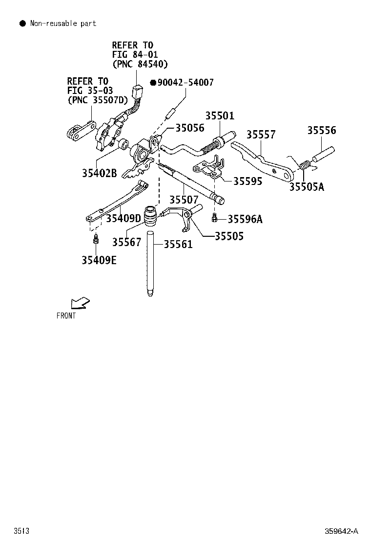 35501-B5020 ROD SUB-ASSY, PARKING LOCK product image