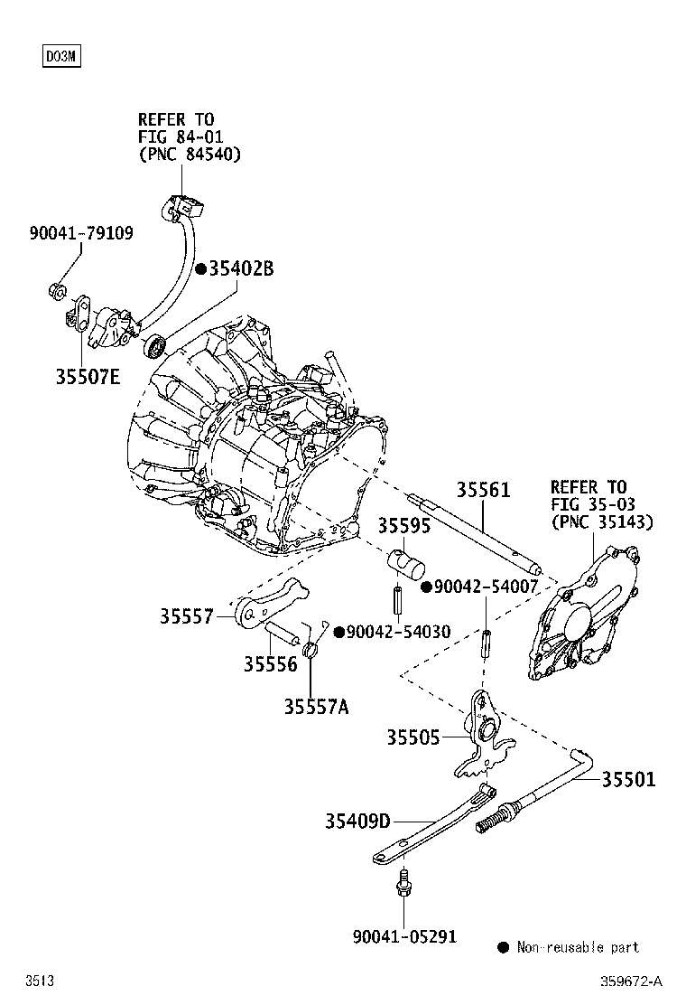 35501-97202 ROD SUB-ASSY, PARKING LOCK product image