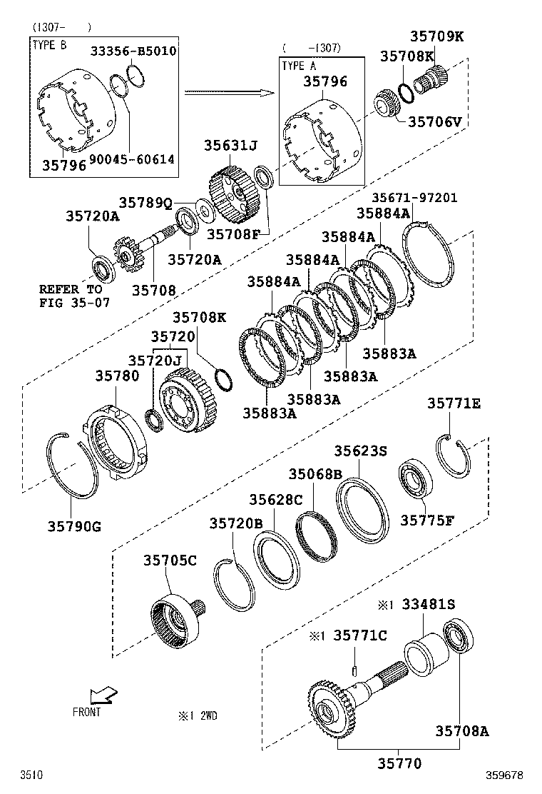 33481-87535 GEAR, SPEEDOMETER DRIVE (ATM) product image