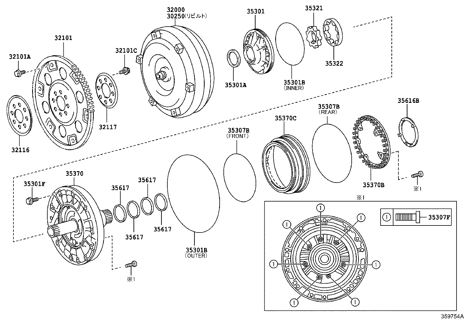 30250-30440 CONVERTER ASSY, TORQUE, REBUILT product image