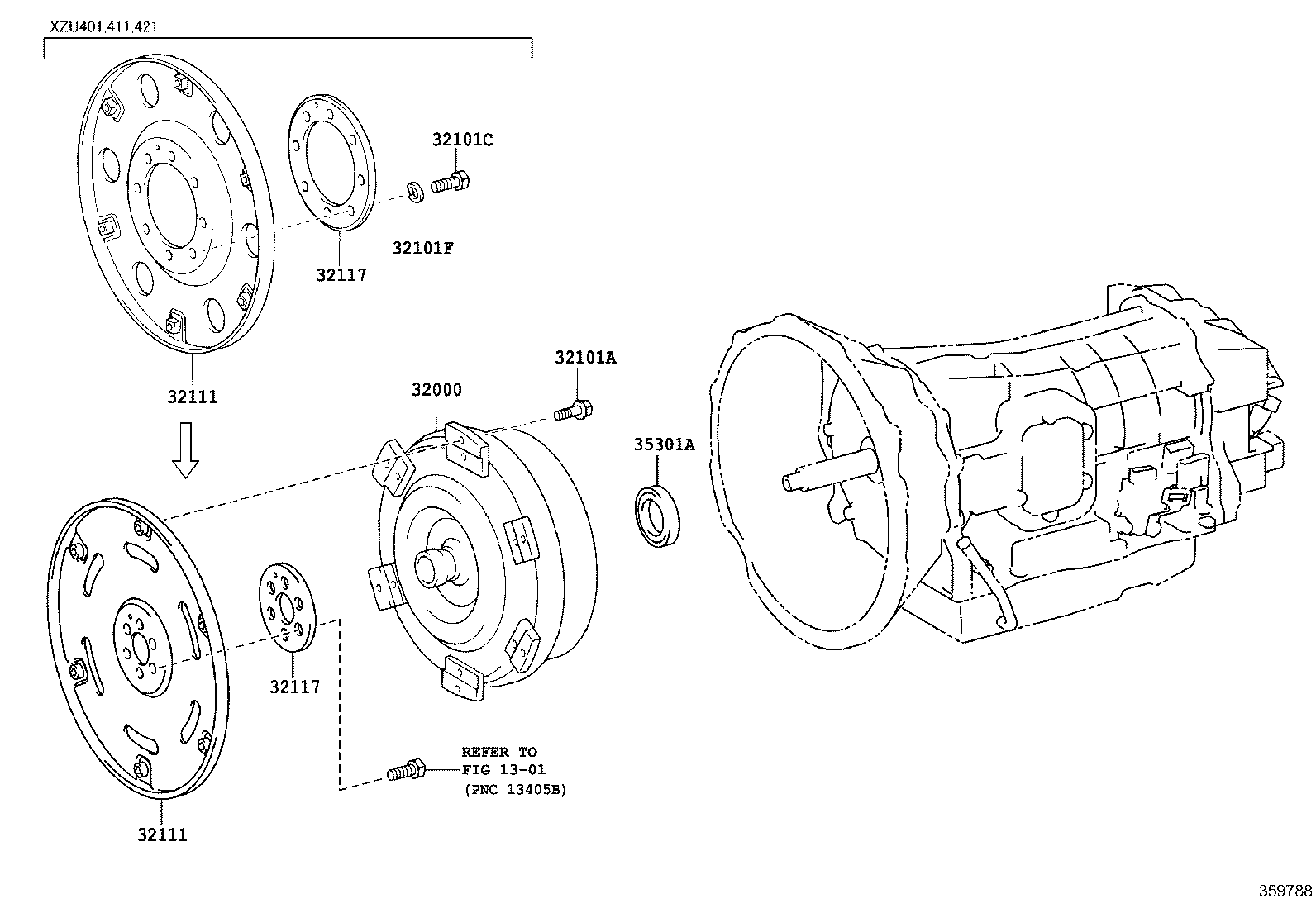 32117-65020 SPACER, DRIVE PLATE, REAR product image