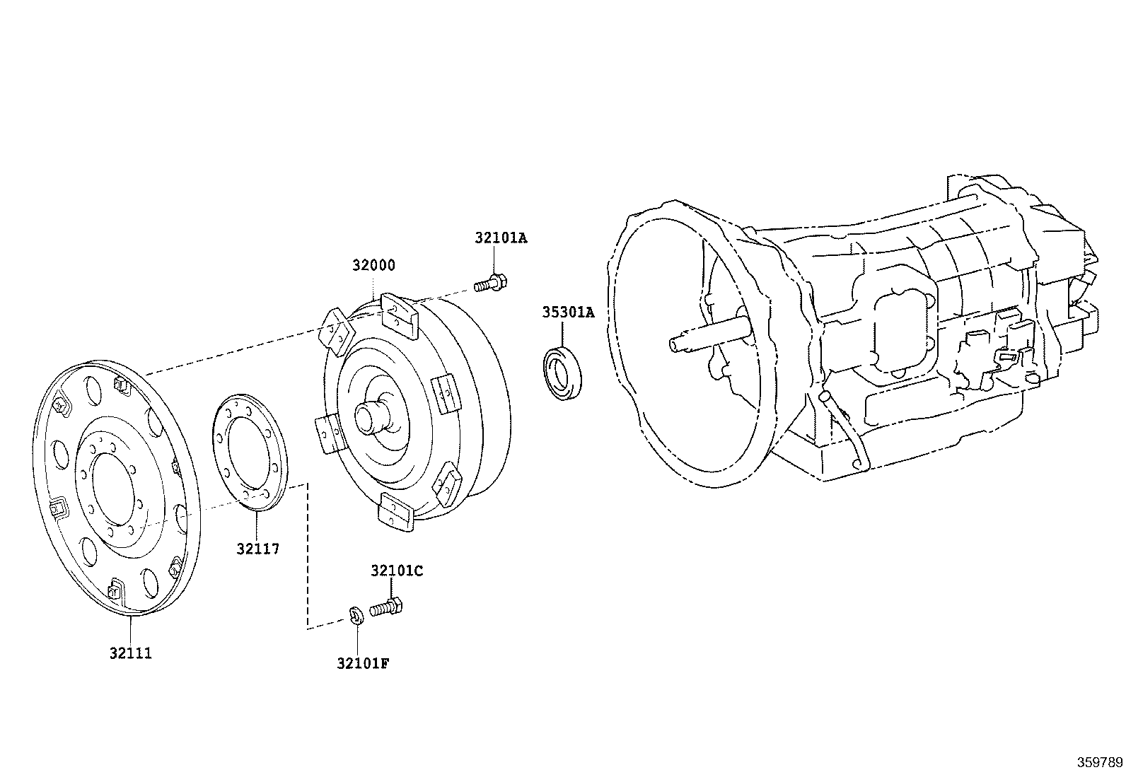 32111-37023 PLATE, PUMP IMPELLER DRIVE product image