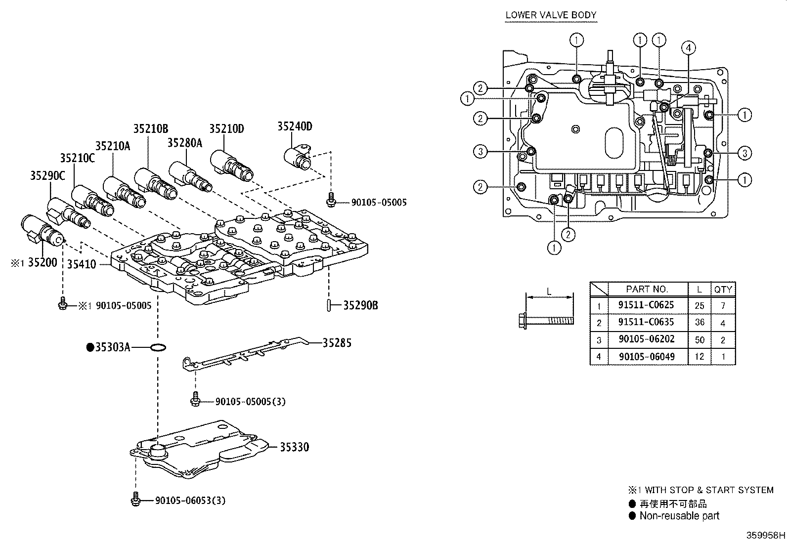 35410-35880 BODY ASSY, TRANSMISSION VALVE product image