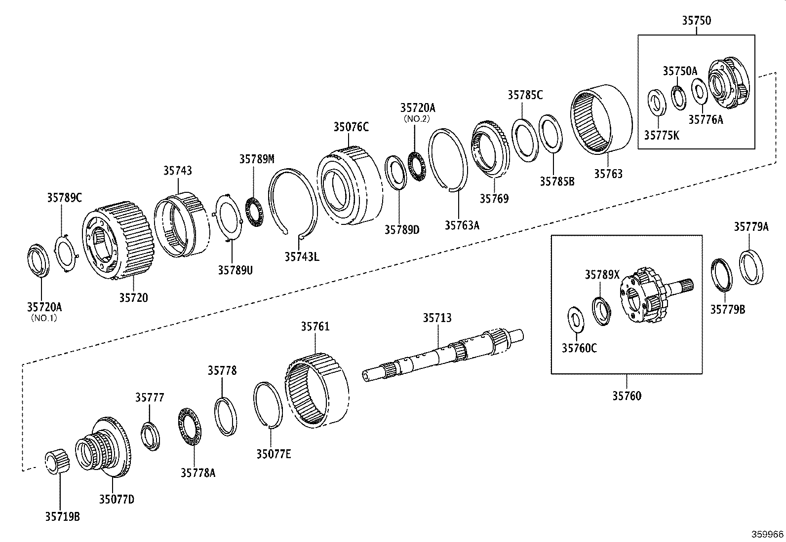 35760-60150 GEAR ASSY, REAR PLANETARY product image